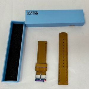new Barton watch band suede tan